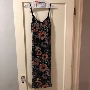 Women’s black floral dress